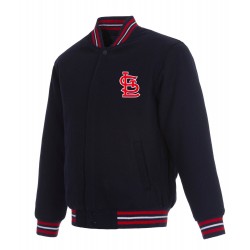 St. Louis Cardinals Varsity Navy Blue Wool Jacket